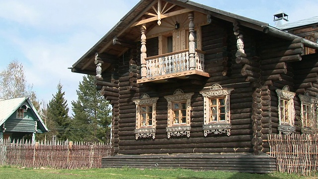 传统房屋/圣彼得堡，俄罗斯视频下载