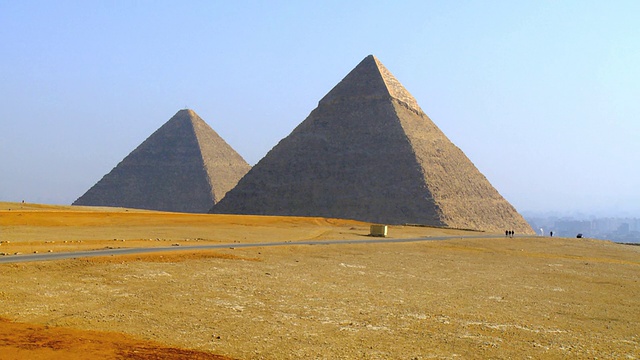 金字塔在沙漠/吉萨，埃及视频素材