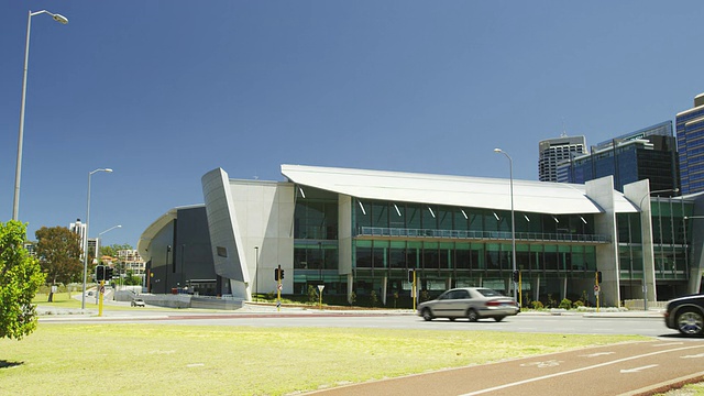 澳大利亚西澳大利亚珀斯圣乔治露台政府大楼的WS视图视频下载