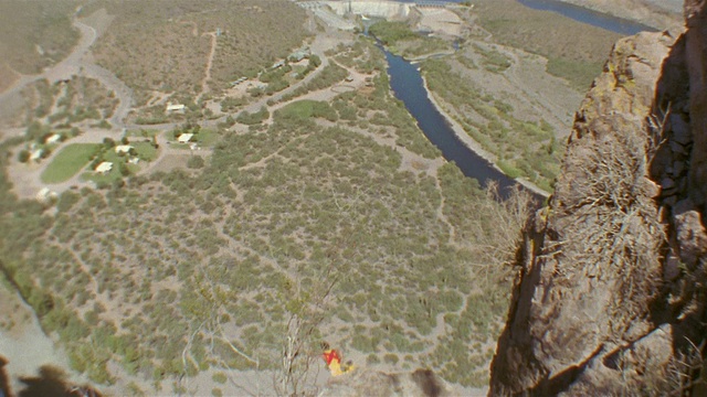 HA, TD，男子定点跳伞，撒瓜罗湖，亚利桑那州，美国视频素材
