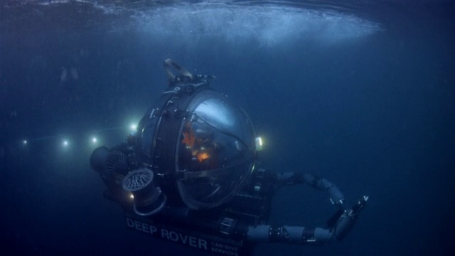 美国太平洋深海探测车视频素材