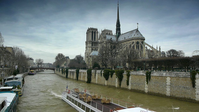 巴黎圣母院视频素材