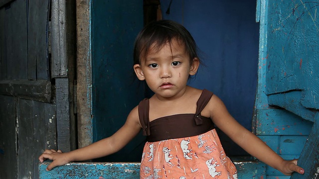 HD贫困儿童在菲律宾视频素材