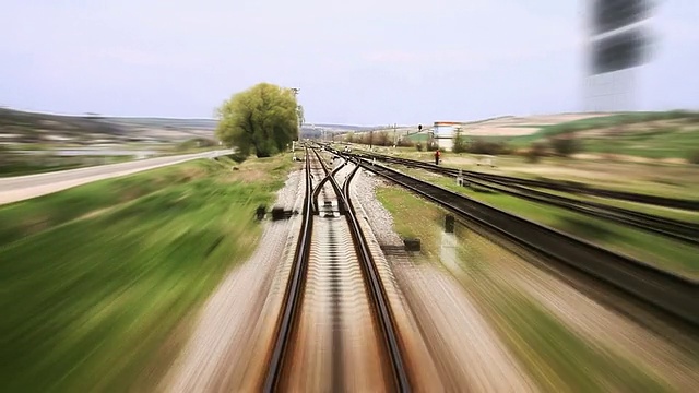 铁路旅行-时间流逝视频素材