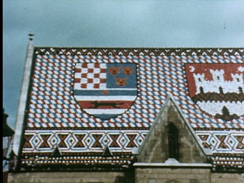 克罗地亚萨格勒布的教堂。视频素材