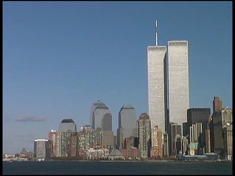 纽约:世贸中心站点;双子塔和剩余建筑视频下载