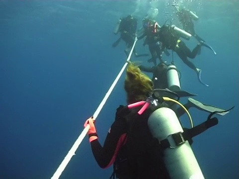 Scuba潜水者视频素材