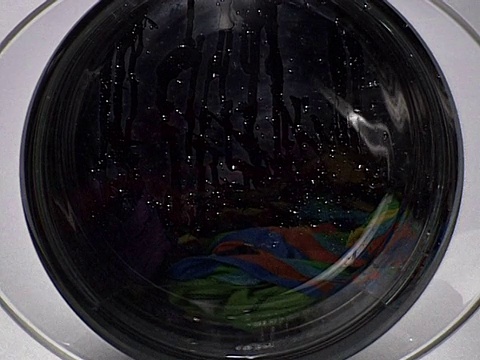 白色的洗衣机视频素材