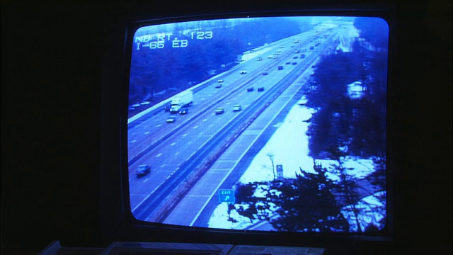 CU，高速公路上的安全监控监视器视频下载