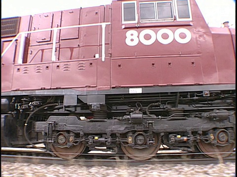 ECU, ZO, MS, Moving train，普韦布洛，科罗拉多州，美国，视频下载