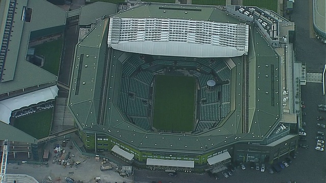空中温布尔登网球中心视频素材
