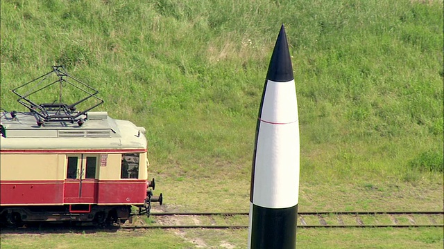 导弹雕像/ RuegenGreifswaldLubmin, Mecklenburg-Vorpommern，德国视频下载
