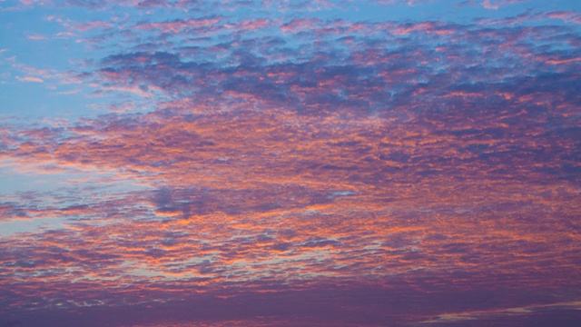 MS T/L日落天空中的云/圣巴巴拉，加利福尼亚，美国视频素材