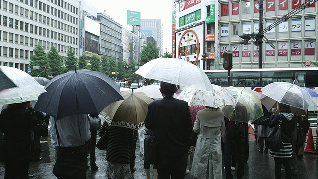 在街上行走的人/东京，东京，日本视频素材