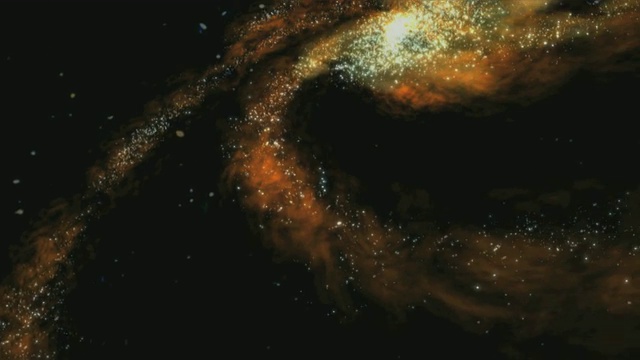 这个动画之旅首先带我们经过一个被黑洞锁在轨道上的红巨星及其吸积盘;然后穿过一个和我们的银河系很像的螺旋星系;然后飞过一个巨大的黑洞带着吸积盘和喷流视频下载
