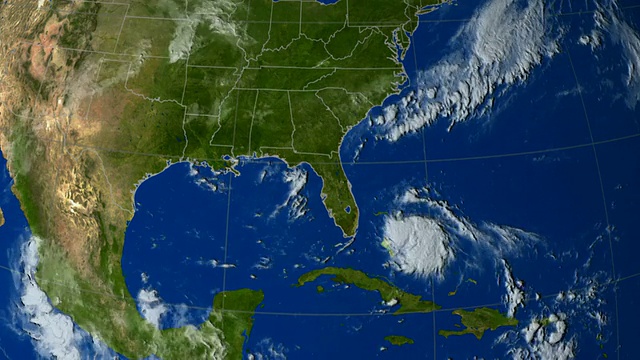 此动画展示了美国国家海洋和大气管理局/GOES-12红外波段2005年8月23日至8月30日的卡特里娜飓风视频下载