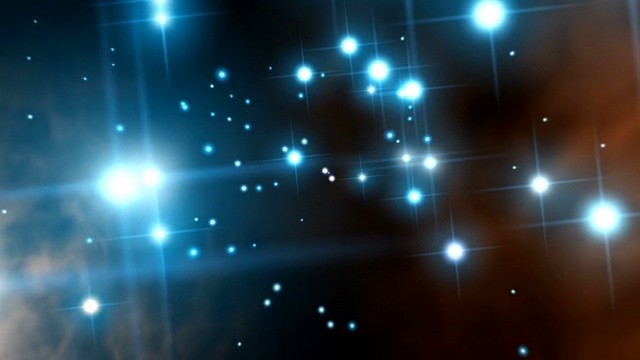 这段视频展示了NGC 3603中心的大质量恒星的真实性质，实际上这两颗恒星的光线是混合在一起的视频素材