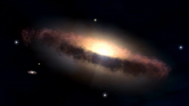 一个星系的三维动画视频素材