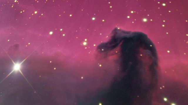 马头星云，光学图像。视频素材