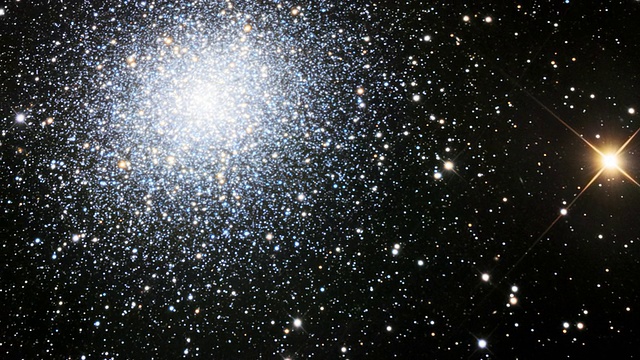 大力神球状星团(M13)，光学图像。视频下载