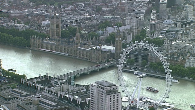 伦敦之眼看议会视频素材