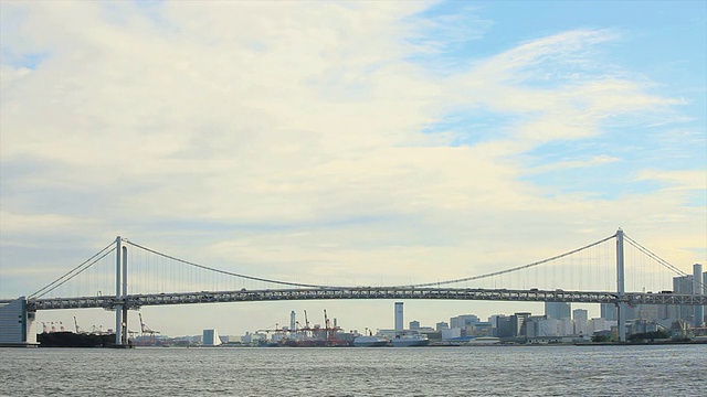 东海WS桥/御台场，日本东京视频素材