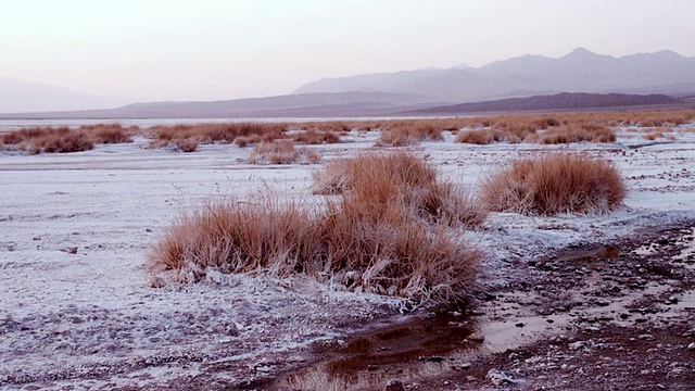 美国加州Trona开放空间的盐沙漠景观视频素材
