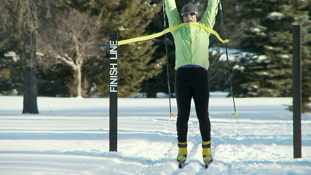 越野滑雪7视频素材
