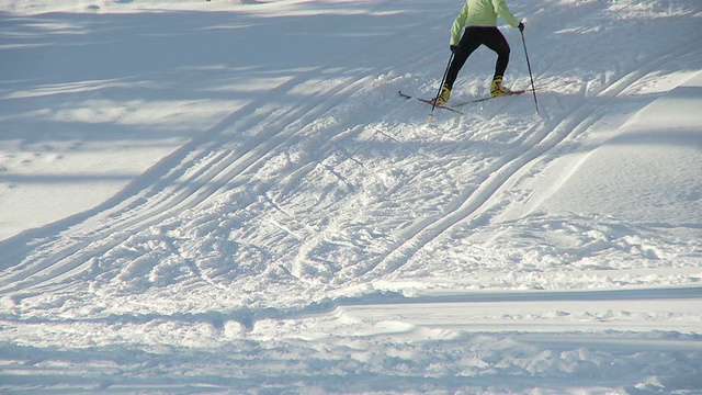 越野滑雪15视频素材