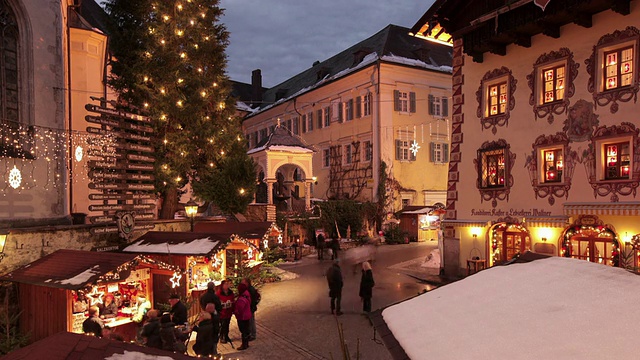 奥地利的圣诞市场视频素材