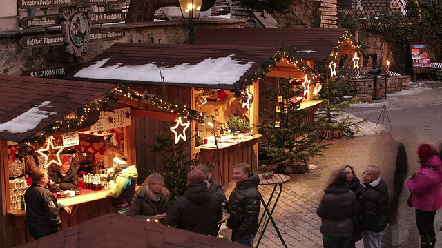 奥地利的圣诞市场视频素材