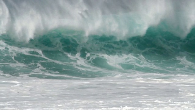 MS POV空浪与离岸风剥离内礁/ Haleiwa，夏威夷，美国视频下载