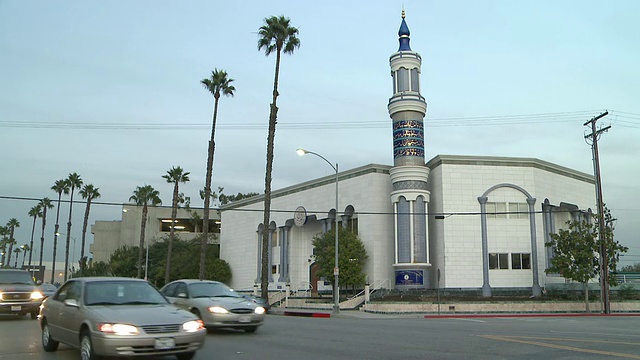 美国加州洛杉矶卡尔弗市清真寺的MS照片视频下载