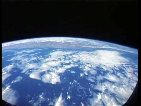 WA地球视图，安第斯山脉，智利和阿根廷，从太空视频素材