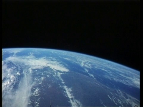 从太空俯瞰巴西和大西洋的WA地球视图，STS 61-B视频素材