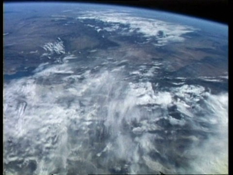 从太空俯瞰美国，STS 61-A视频素材