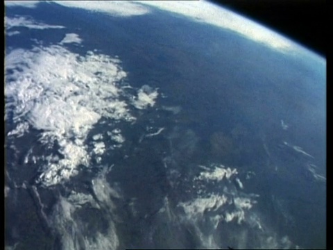从太空俯瞰美国和加拿大的WA地球视图，STS 61-A视频素材