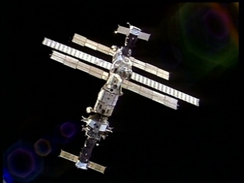 和平号空间站，美国宇航局视频素材