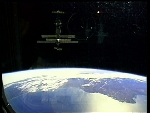 WA和平号绕地空间站，美国宇航局视频素材