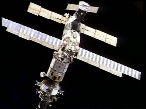 和平号空间站，美国宇航局视频素材