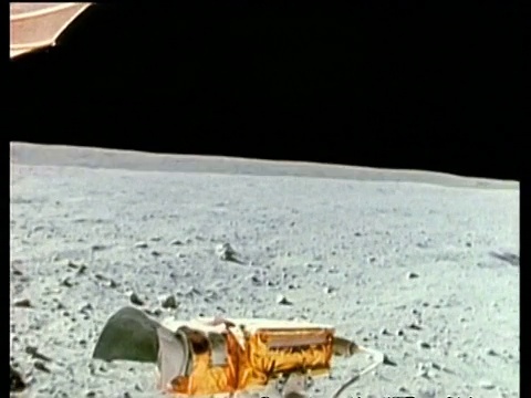月球车的月球表面，POV视频下载