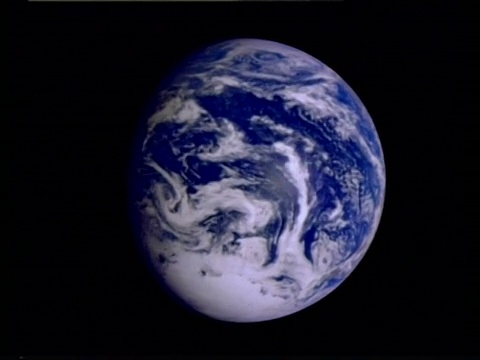 地球从太空旋转，南半球，动画，计算机图形视频素材