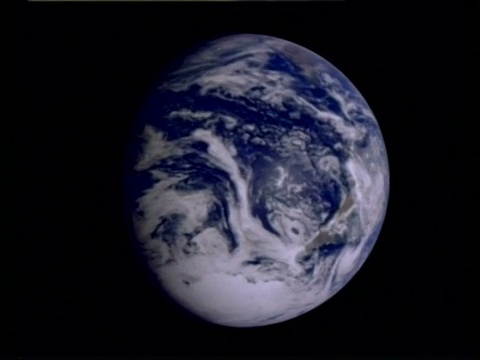 地球从太空旋转，南半球，动画，计算机图形视频素材