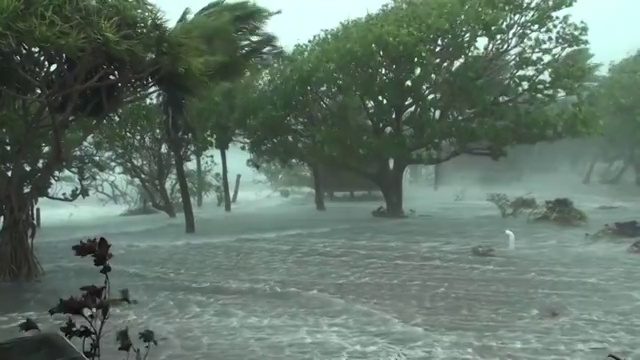 飓风风暴潮视频素材