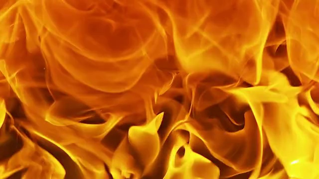 高清慢动作:燃烧的火焰视频素材