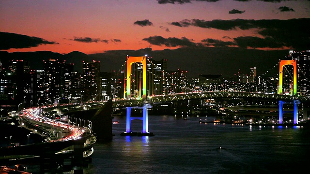日本东京的彩虹桥视频下载