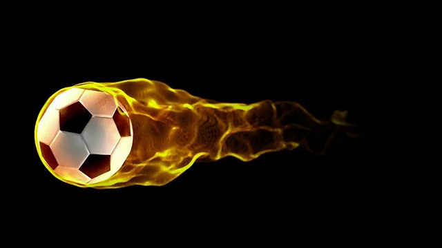 火Soccerball背景视频素材