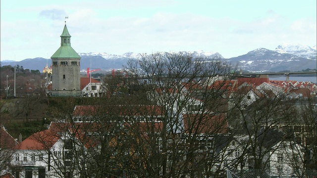 挪威斯塔万格镇中心视频素材
