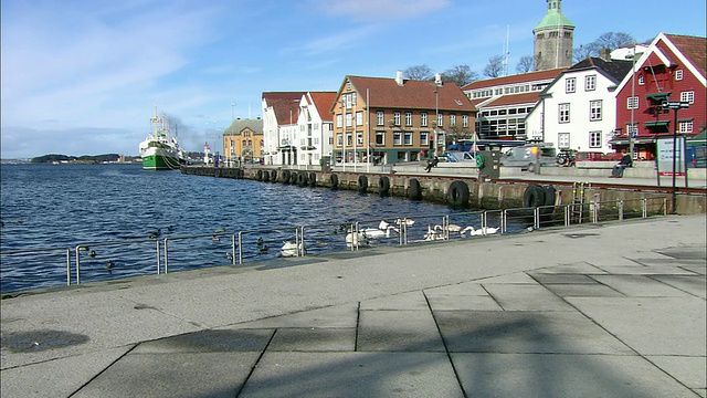 港口,挪威斯塔万格视频下载