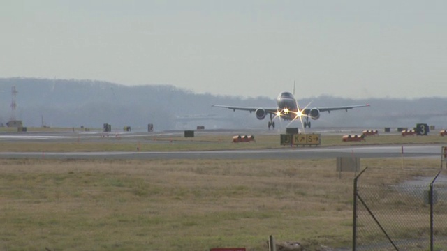 空客A320起飞，美国视频下载